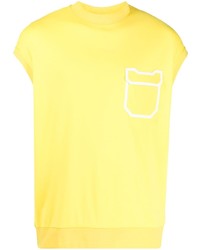 gelbes T-Shirt mit einem Rundhalsausschnitt von Ferrari