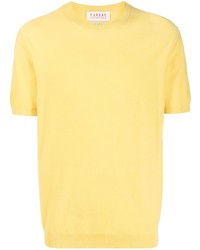 gelbes T-Shirt mit einem Rundhalsausschnitt von FURSAC
