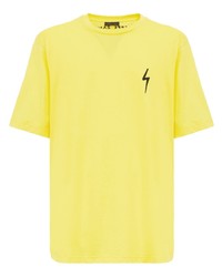 gelbes T-Shirt mit einem Rundhalsausschnitt von Giuseppe Zanotti