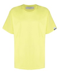 gelbes T-Shirt mit einem Rundhalsausschnitt von Golden Goose