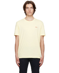 gelbes T-Shirt mit einem Rundhalsausschnitt von Hugo