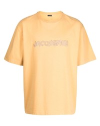 gelbes T-Shirt mit einem Rundhalsausschnitt von Jacquemus
