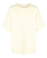 gelbes T-Shirt mit einem Rundhalsausschnitt von Jil Sander