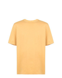 gelbes T-Shirt mit einem Rundhalsausschnitt von Julien David