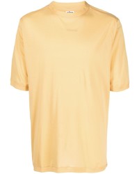 gelbes T-Shirt mit einem Rundhalsausschnitt von Kiton