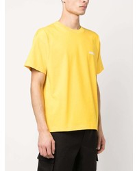 gelbes T-Shirt mit einem Rundhalsausschnitt von Jacquemus