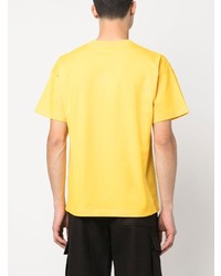 gelbes T-Shirt mit einem Rundhalsausschnitt von Jacquemus