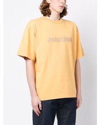 gelbes T-Shirt mit einem Rundhalsausschnitt von Jacquemus