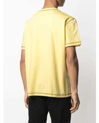 gelbes T-Shirt mit einem Rundhalsausschnitt von Koché