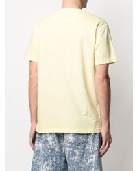 gelbes T-Shirt mit einem Rundhalsausschnitt von Stone Island