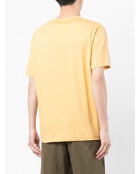 gelbes T-Shirt mit einem Rundhalsausschnitt von Champion