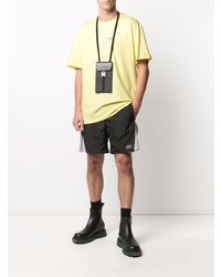 gelbes T-Shirt mit einem Rundhalsausschnitt von MSGM