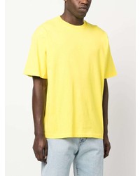 gelbes T-Shirt mit einem Rundhalsausschnitt von Stone Island