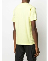 gelbes T-Shirt mit einem Rundhalsausschnitt von Stone Island