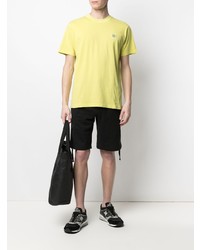 gelbes T-Shirt mit einem Rundhalsausschnitt von Stone Island