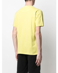 gelbes T-Shirt mit einem Rundhalsausschnitt von Stone Island