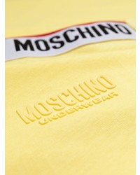 gelbes T-Shirt mit einem Rundhalsausschnitt von Moschino