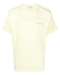 gelbes T-Shirt mit einem Rundhalsausschnitt von Maison Labiche