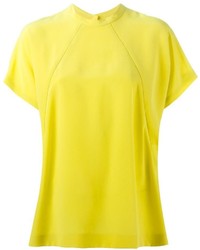 gelbes T-Shirt mit einem Rundhalsausschnitt von Maison Margiela