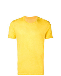 gelbes T-Shirt mit einem Rundhalsausschnitt von Majestic Filatures