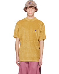 gelbes T-Shirt mit einem Rundhalsausschnitt von Needles
