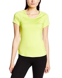 gelbes T-Shirt mit einem Rundhalsausschnitt von Nike