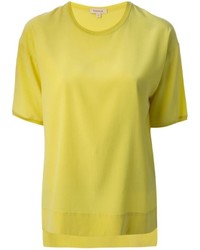 gelbes T-Shirt mit einem Rundhalsausschnitt von P.A.R.O.S.H.