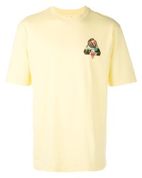 gelbes T-Shirt mit einem Rundhalsausschnitt von Palace