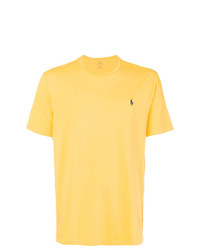 gelbes T-Shirt mit einem Rundhalsausschnitt von Polo Ralph Lauren
