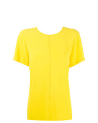 gelbes T-Shirt mit einem Rundhalsausschnitt von Proenza Schouler