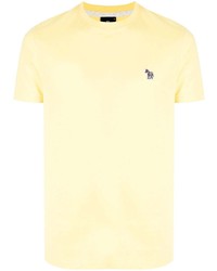 gelbes T-Shirt mit einem Rundhalsausschnitt von PS Paul Smith