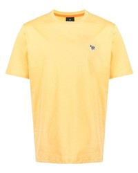 gelbes T-Shirt mit einem Rundhalsausschnitt von PS Paul Smith