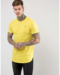 gelbes T-Shirt mit einem Rundhalsausschnitt von Religion