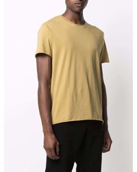 gelbes T-Shirt mit einem Rundhalsausschnitt von Filippa K