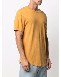 gelbes T-Shirt mit einem Rundhalsausschnitt von James Perse