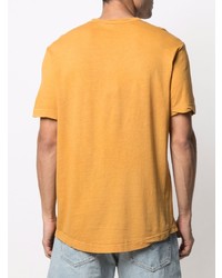 gelbes T-Shirt mit einem Rundhalsausschnitt von James Perse
