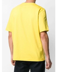 gelbes T-Shirt mit einem Rundhalsausschnitt von Joseph
