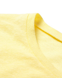 gelbes T-Shirt mit einem Rundhalsausschnitt von Gant