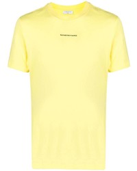 gelbes T-Shirt mit einem Rundhalsausschnitt von Sandro Paris