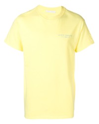 gelbes T-Shirt mit einem Rundhalsausschnitt von Societe Anonyme