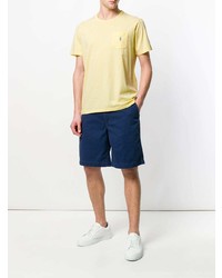 gelbes T-Shirt mit einem Rundhalsausschnitt von Polo Ralph Lauren