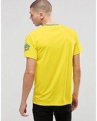 gelbes T-Shirt mit einem Rundhalsausschnitt von Umbro