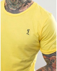 gelbes T-Shirt mit einem Rundhalsausschnitt von Religion