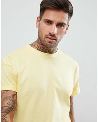 gelbes T-Shirt mit einem Rundhalsausschnitt von New Look