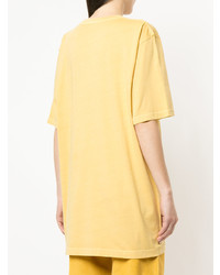 gelbes T-Shirt mit einem Rundhalsausschnitt von Jac+ Jack