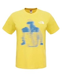 gelbes T-Shirt mit einem Rundhalsausschnitt von The North Face