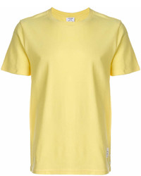 gelbes T-Shirt mit einem Rundhalsausschnitt von Thom Browne