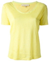 gelbes T-Shirt mit einem Rundhalsausschnitt von Vanessa Bruno