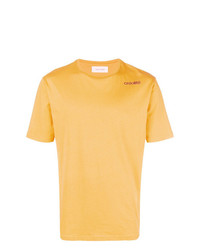 gelbes T-Shirt mit einem Rundhalsausschnitt von Wales Bonner