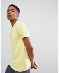 gelbes T-Shirt mit einem Rundhalsausschnitt von Weekday